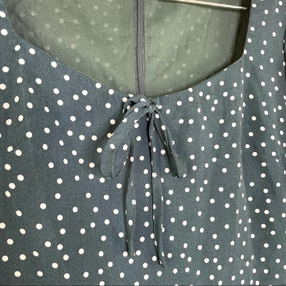 Showpo Green Spot Get the Point Mini A-Line Dress - Picture 6 of 10